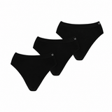 Cuecas Mulher "Bamboo Soft" • Sem Costuras e Ultrassuaves • Pack 3 • Preto