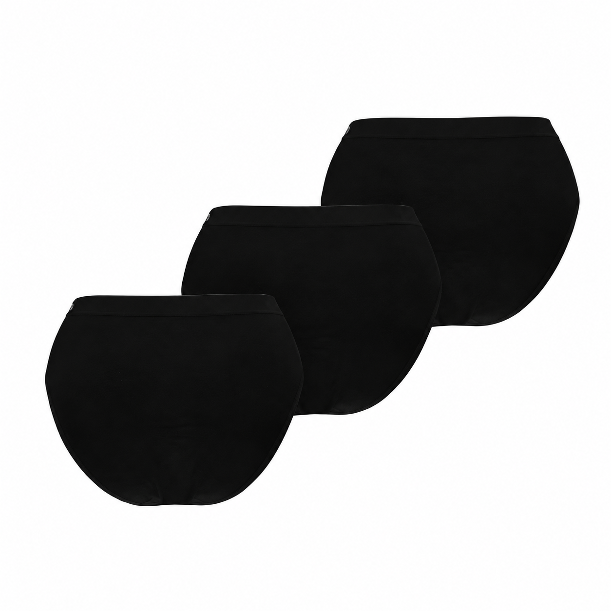Cuecas Mulher "Bamboo Soft" • Sem Costuras e Ultrassuaves • Pack 3 • Preto