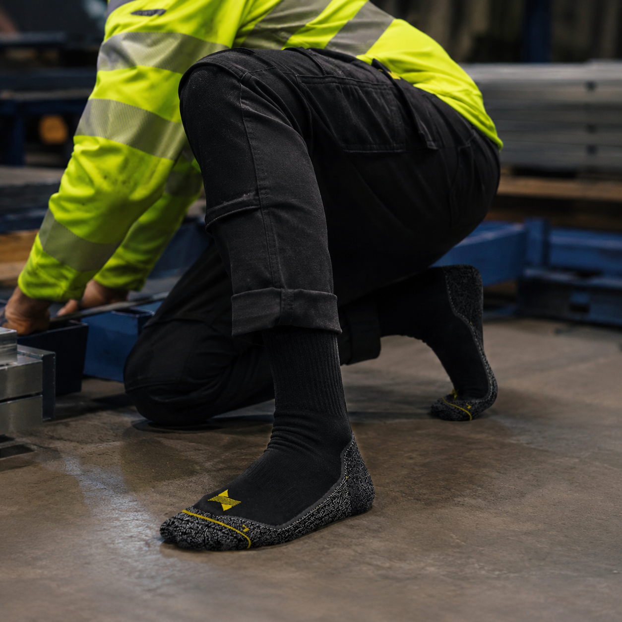 Meias Técnicas Trabalho ESD • Proteção Antiestática e Conforto Coolmax • Pack 2 Pares