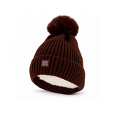 Gorro Térmico Heatkeeper TOG 1,8 com Pompom e Forro Polar • Castanho