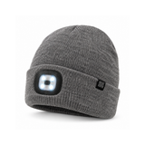 Gorro Térmico Heatkeeper TOG 3,4 com Luz LED Recarregável • Cinza