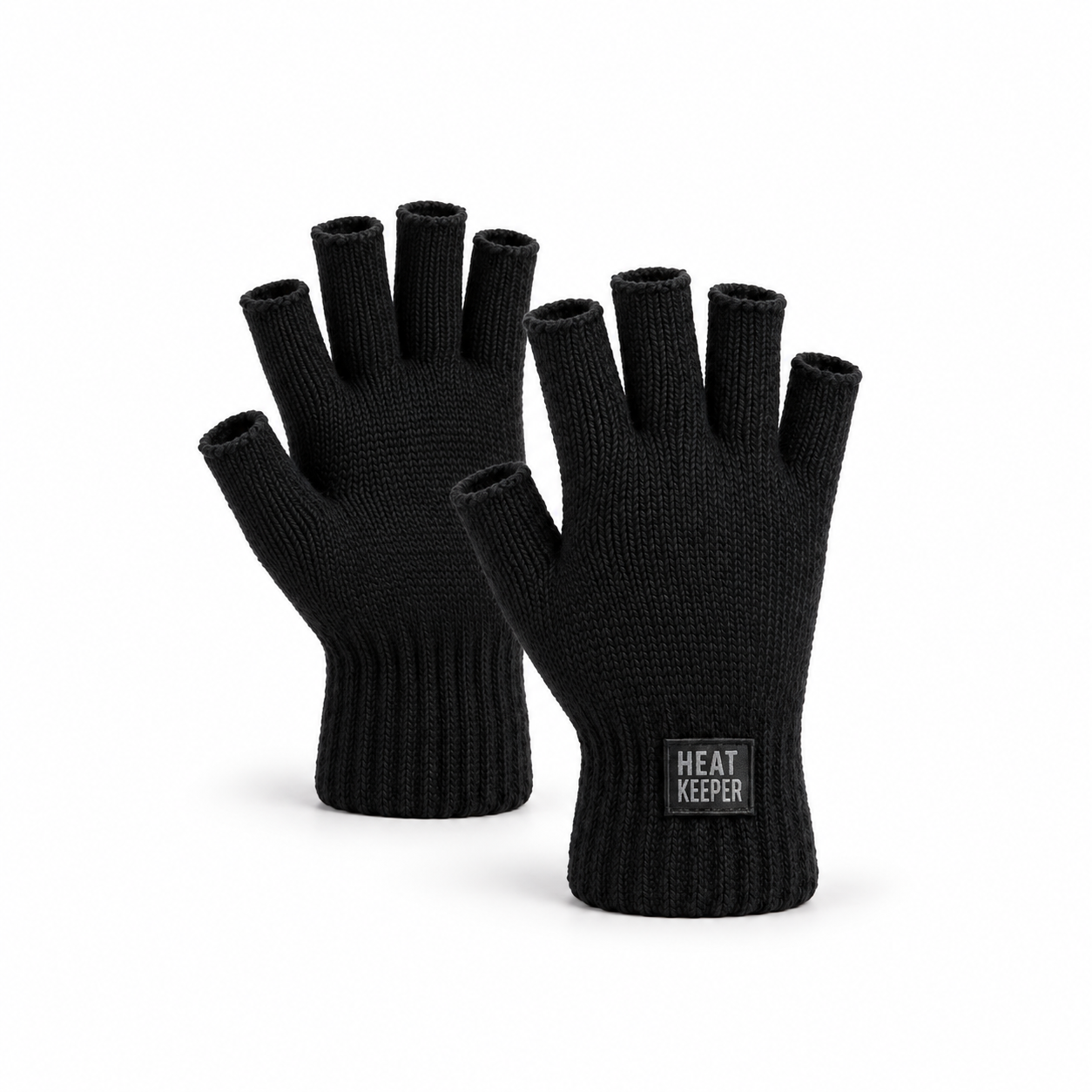Luvas Térmicas Sem Dedos Heatkeeper • Preto