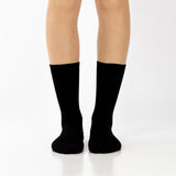 Meias em Bambu "Silk Touch" Suavidade Extrema • Pack 3 Pares • Preto