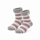 Meias Quentes em Lã Lambswool com Riscas • Lilás