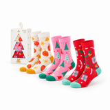 Caixa de Presente com 3 Pares de Meias Natal para Criança