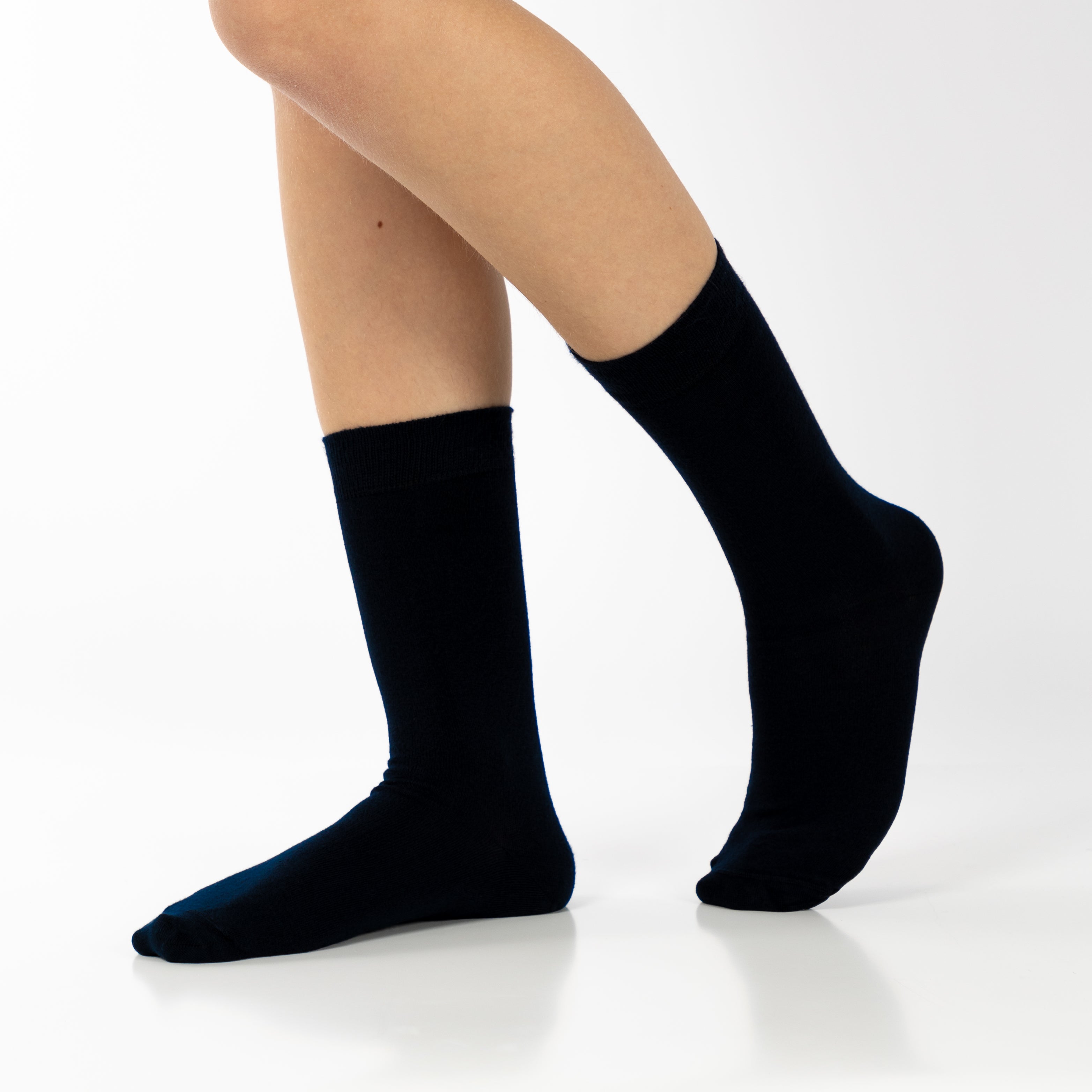 Meias em Bambu "Silk Touch" Suavidade Extrema • Pack 3 Pares • Marinho