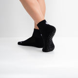 Meias Pilates & Yoga “Grip Balance” • Estabilidade e Segurança • Pack 3 Pares • Preto