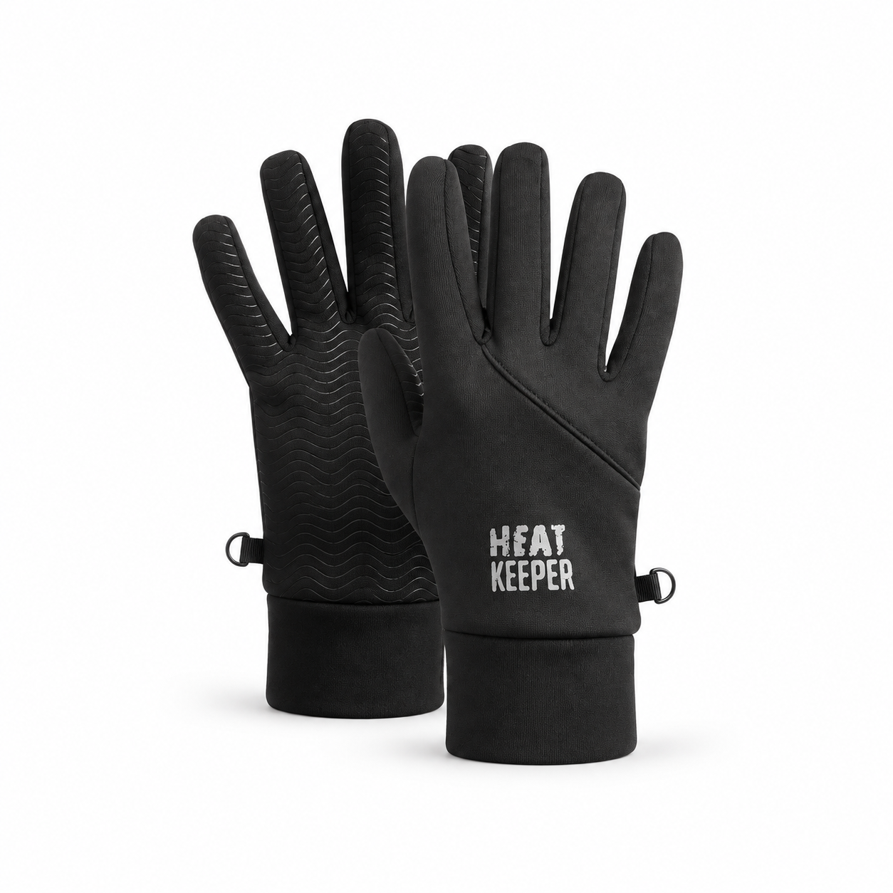 Luvas Térmicas Desportivas Heatkeeper TOG 2,8 com Palma Antiderrapante • Preto