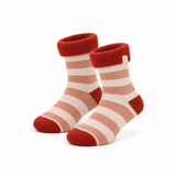 Meias Quentes em Lã Lambswool com Riscas • Telha