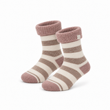 Meias Quentes em Lã Lambswool com Riscas • Rosa
