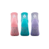Meias Pilates & Yoga “Grip Balance” • Estabilidade e Segurança • Pack 3 Pares • Multi Cor