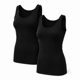 Singlets Mulher “Bamboo Fresh” • Frescura e Leveza • Pack 2 • Preto