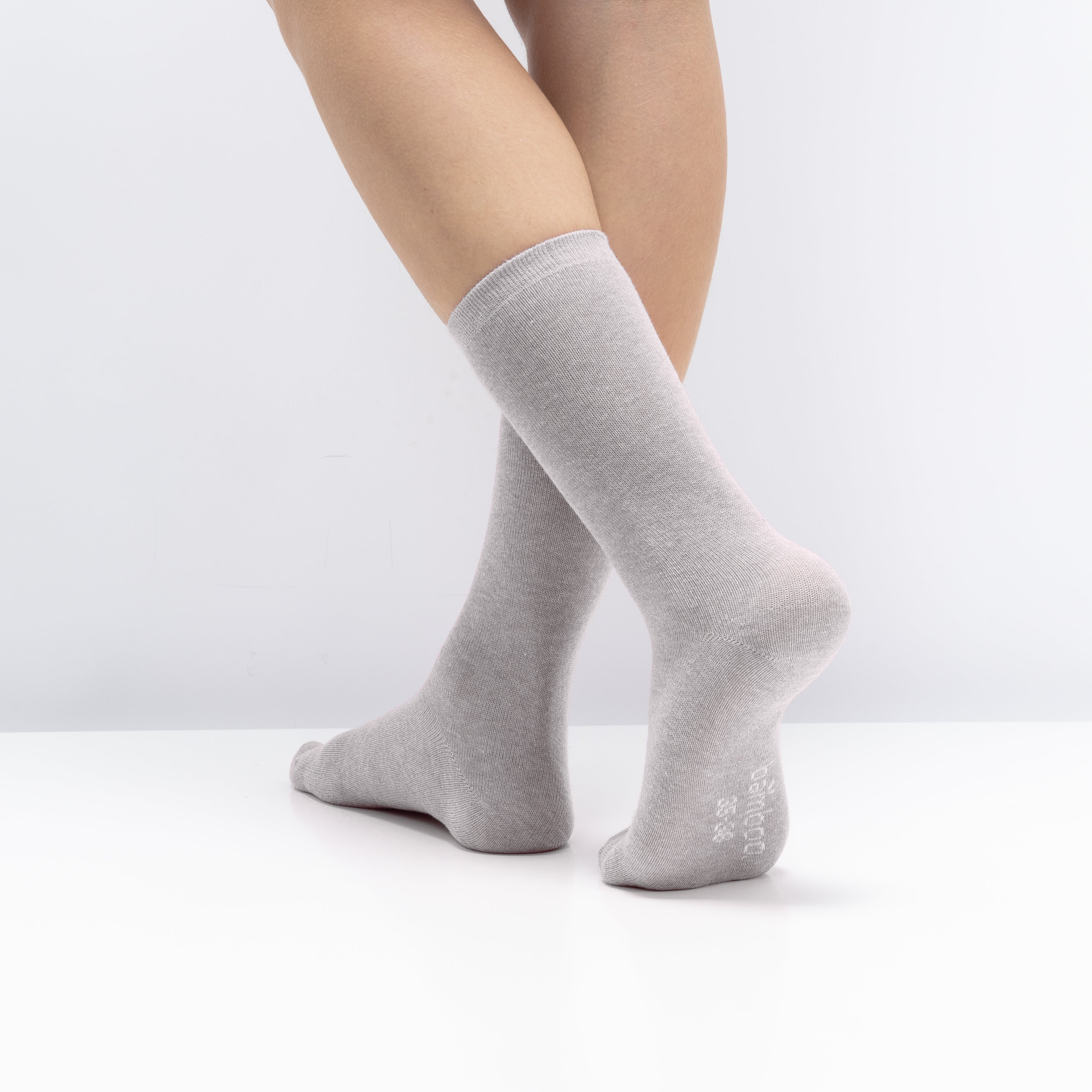 Pack 4 Pares Meias Lisas em BAMBU Criança Multi Cinza