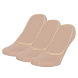 Pack 3 Pares Meias Palmilha Lisas Bambu Bege