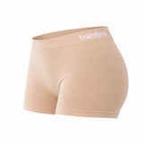 Boxers Mulher "Bamboo Skin" • Suaves e Sem Costuras • Pack 3 • Bege