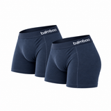 Boxers Homem "Bamboo Comfort" • Toque Ultra-Suave Bambu • Pack 2 • Azul Marinho