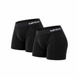 Boxers Homem "Bamboo Comfort" • Toque Ultra-Suave Bambu • Pack 2 • Preto