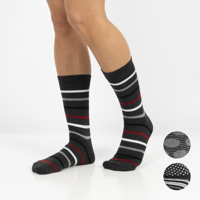 Pack 3 Pares de Meias casuais Trendy em Bambu