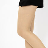 Collants de Rede Cor Beige