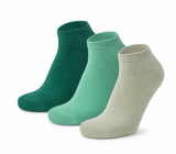 Meias Curtas “Silk Touch” ● Suavidade Extrema Bambu ● Pack 3 Pares ● Multi Menta
