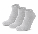 Meias Curtas “Silk Touch” ● Suavidade Extrema Bambu ● Pack 3 Pares ● Cinza