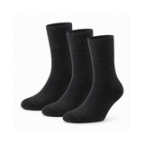 Meias “Silk Touch” • Para Diabéticos • Anti-Press • Bambu • Pack 3 • Cinza Escuro