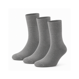 Meias “Silk Touch” • Para Diabéticos • Anti-Press • Bambu • Pack 3 • Cinza Médio