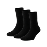 Meias “Silk Touch” • Para Diabéticos • Anti-Press • Bambu • Pack 3 • Preto