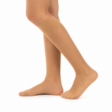 Meias Executivas "Pure Elegance" • Brilho Acetinado • Pack 5 Pares • Bege Claro