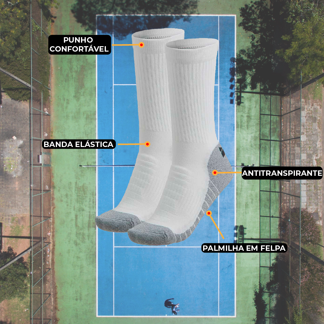 Pack 2 Pares Meias Ténis/ Padel