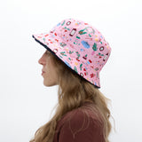 Chapéu Bucket de Natal Reversível