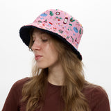 Chapéu Bucket de Natal Reversível