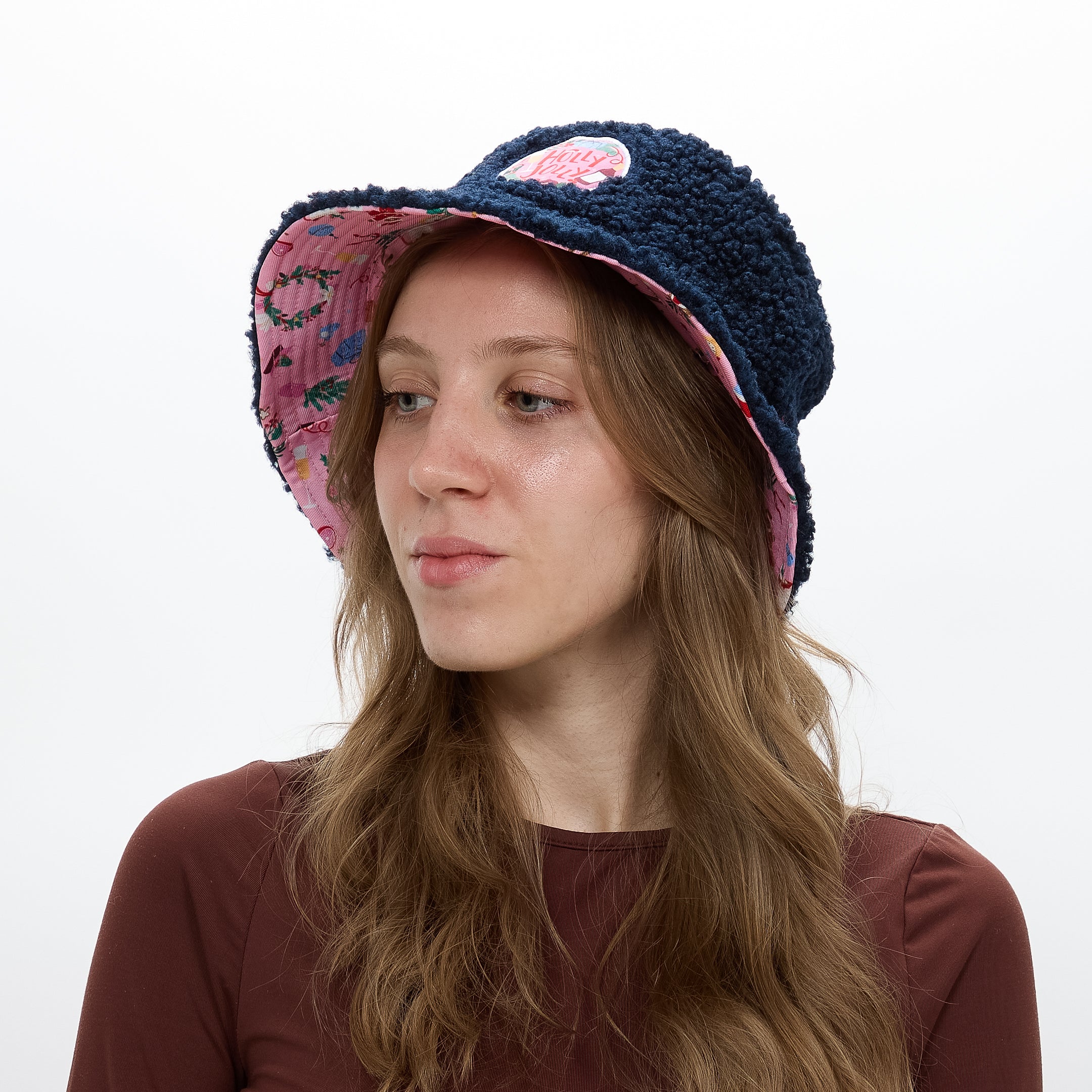 Chapéu Bucket de Natal Reversível