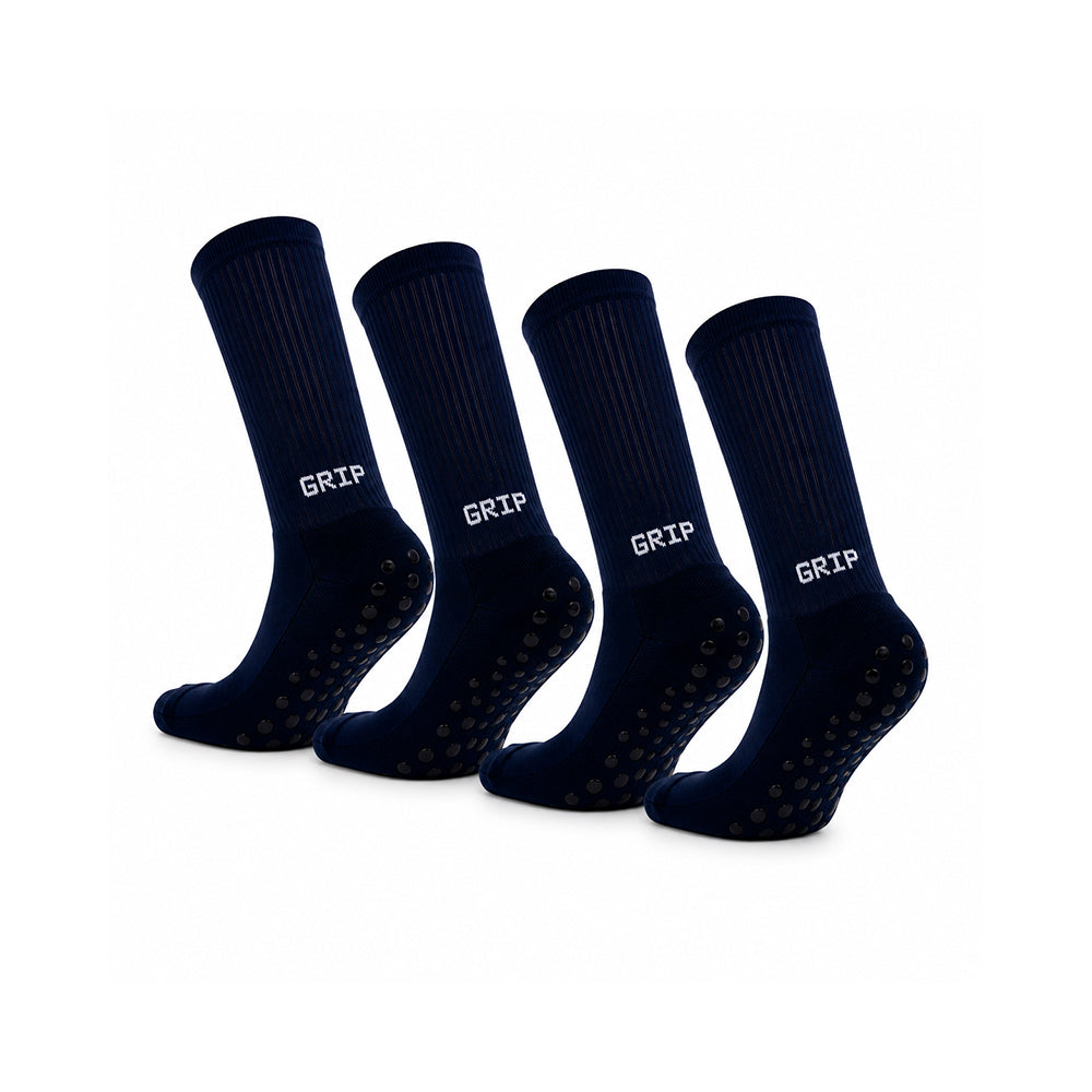 Meias Grip Pro • Antiderrapantes • Pack 2 Pares • Marinho