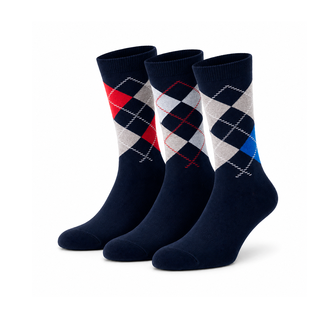 Meias “Ever Soft” • Losangos em Modal • Pack 3 Pares