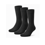Meias “Merino Daily” • Conforto Térmico em Lã Merino • Pack 3 Pares • Cinza Escuro