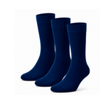 Meias “Merino Daily” • Conforto Térmico em Lã Merino • Pack 3 Pares • Azul Marinho