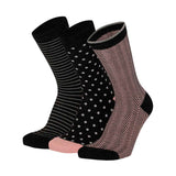 Meias “Bambu Trendy” • Toque de Seda de Bambu • Pack 3 Pares • Rosa