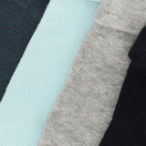 Pack de 4 meias de bebé em algodão, suaves e sem costuras, com punho dobrável unicolor.