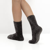 Pack 2 Pares Meias Antiderrapantes em Chenille - Multi Lilás