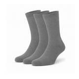 Meias em Bambu "Silk Touch" • Suavidade Extrema • Pack 3 Pares • Cinza