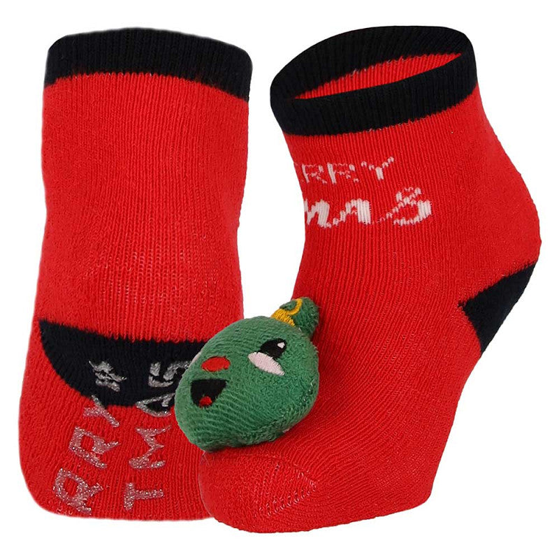 Estas meias em algodão, suaves e sem costuras, com sola antiderrapante, vão tornar as suas festas de Natal ainda mais especiais e seguras.