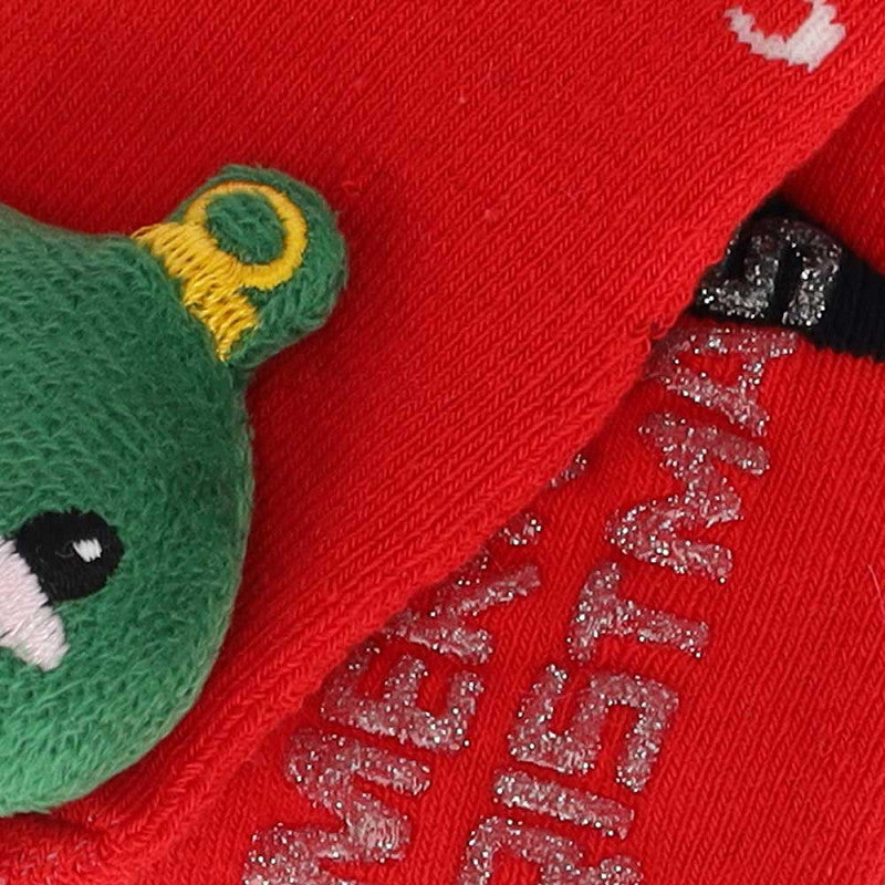 Estas meias em algodão, suaves e sem costuras, com sola antiderrapante, vão tornar as suas festas de Natal ainda mais especiais e seguras.