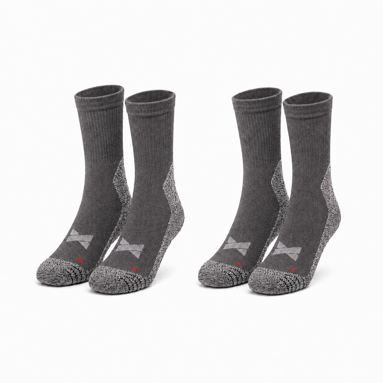 Meias Caminhada “Coolmax®” ● Proteção e Conforto ● Pack 2 Pares ● Cinza