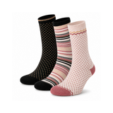 Meias “Bambu Trendy” • Toque de Seda de Bambu • Pack 3 Pares • Rosa