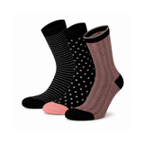 Meias “Bambu Trendy” • Toque de Seda de Bambu • Pack 3 Pares • Rosa