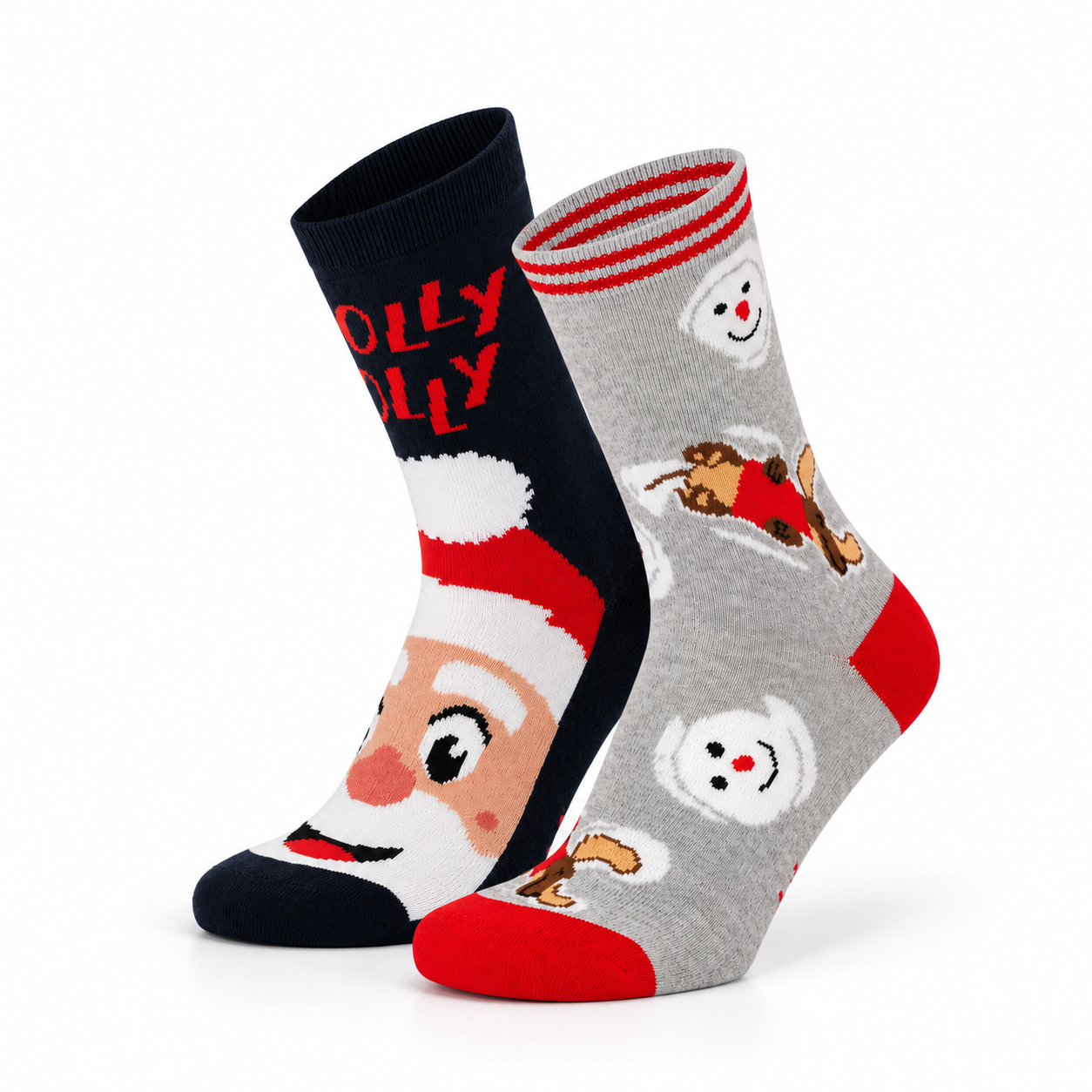 Meias de Natal “Merry Socks" • Divertidas • Pack 2 Pares • Criança