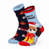 Meias de Natal “Jolly Paws” • Divertidas • Pack 2 Pares • Criança