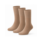 Meias “Ever Soft” Antipress em Modal • Pack 3 Pares • Bege