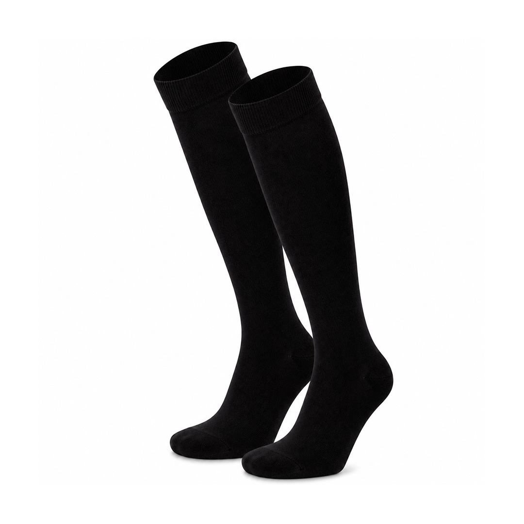 Meias “Ever Soft” Compressão em Modal • Pack 2 Pares • Preto